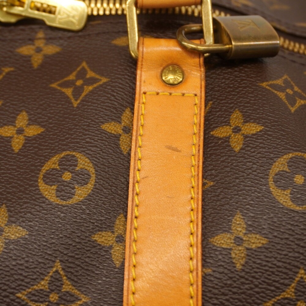 LOUIS VUITTON Brown Monogram Keepall 60 Boston Bag - Picture 10 of 14